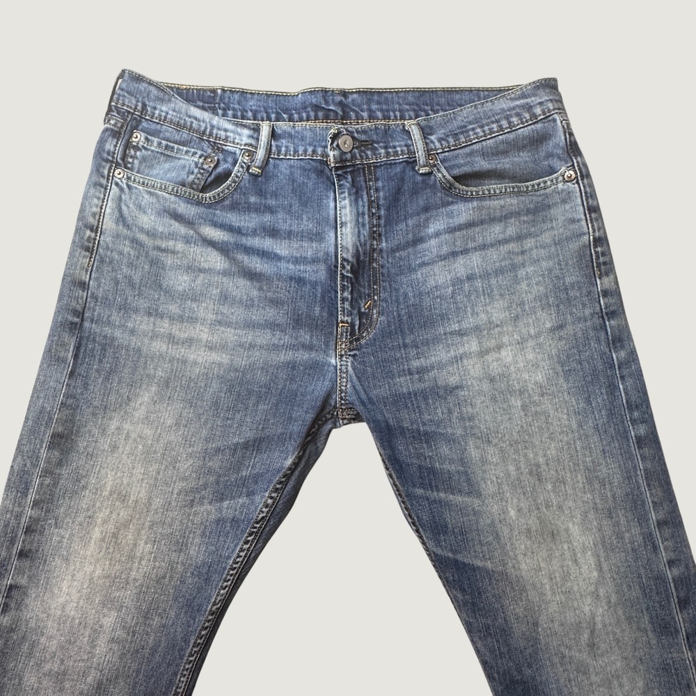 Levi's 513 Jeans Mens 36x32 (36x30) Slim Straight Blue Stretch Medium Wash